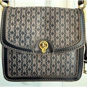 Fossil Ainsley Small Flap Crossbody Purse Bag Leather Detachable Strap Key Charm